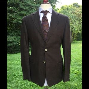 Valentino red linen sport coat